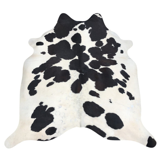 Natural Brazilian Cowhide Rug -  Espresso & Ivory