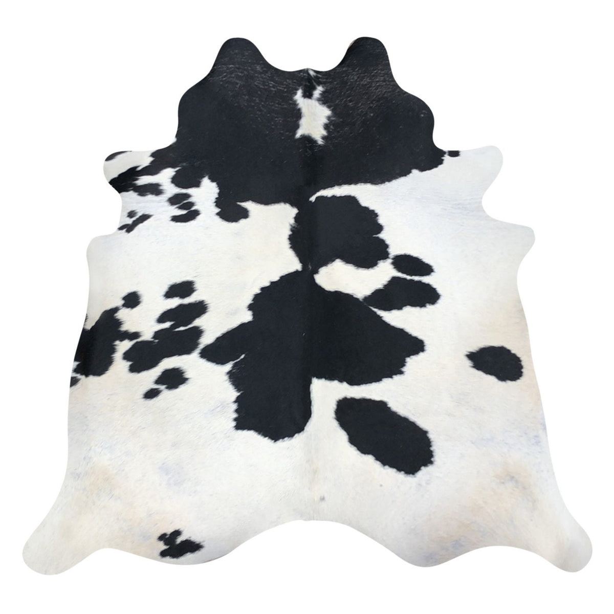 Natural Brazilian Cowhide Rug -  Espresso & Ivory