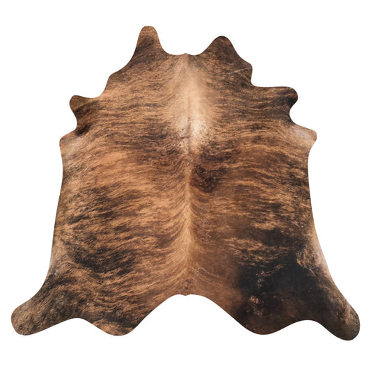 Natural Brazilian Cowhide Rug -  Caramel & Espresso
