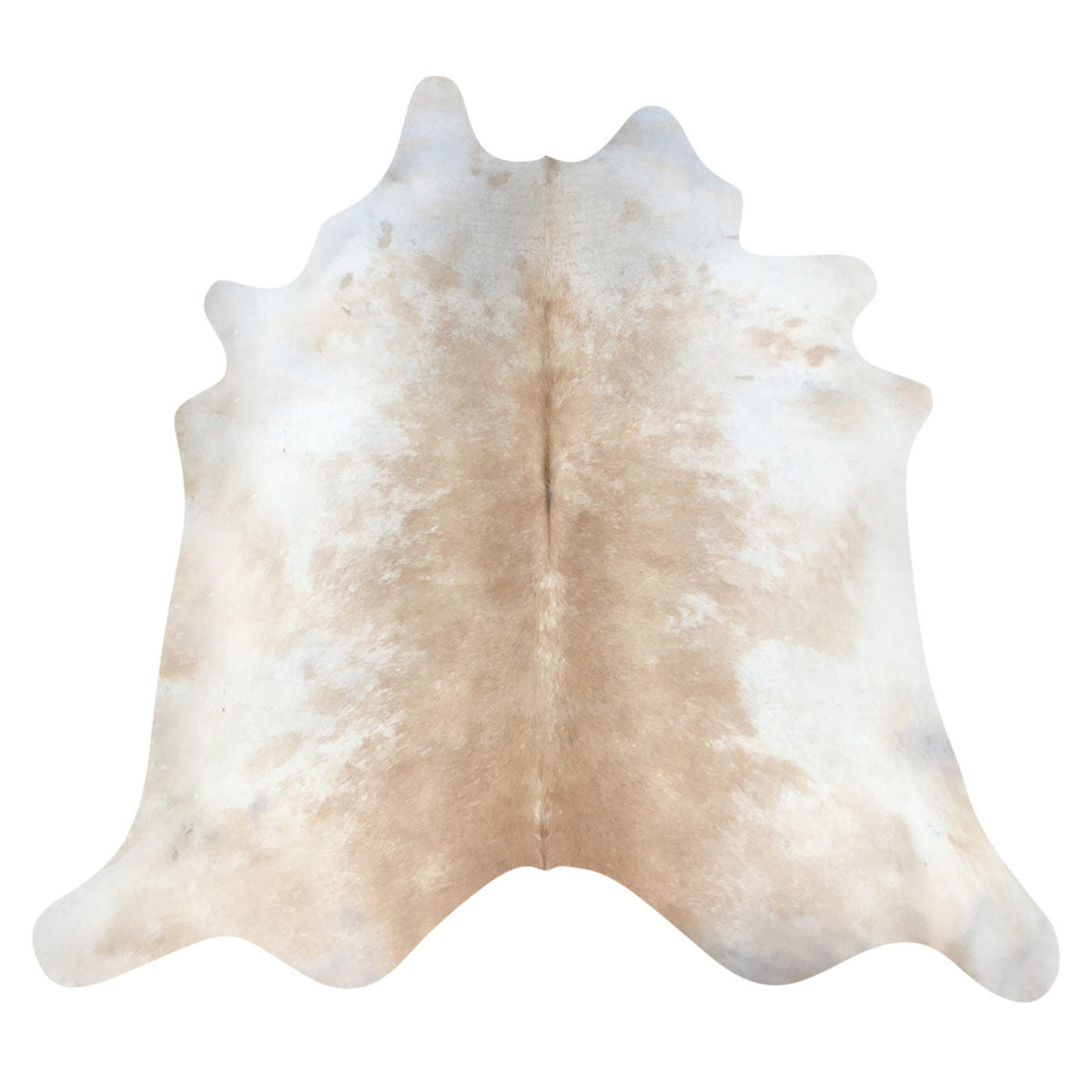 Natural Brazilian Cowhide Rug -  Caramel & Ivory