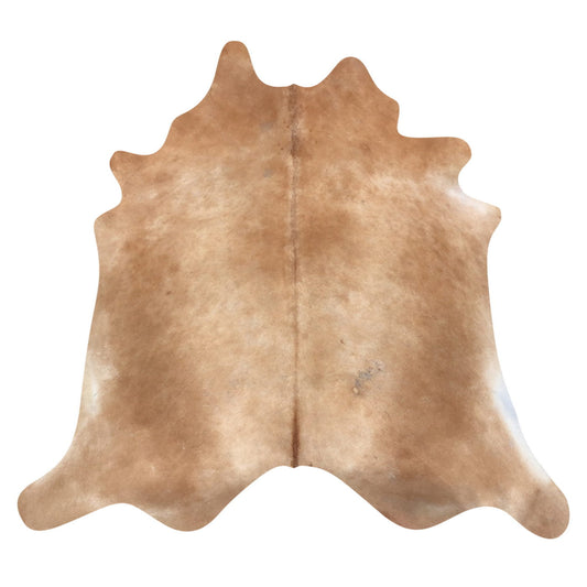 Natural Brazilian Cowhide Rug -  Caramel & Ivory