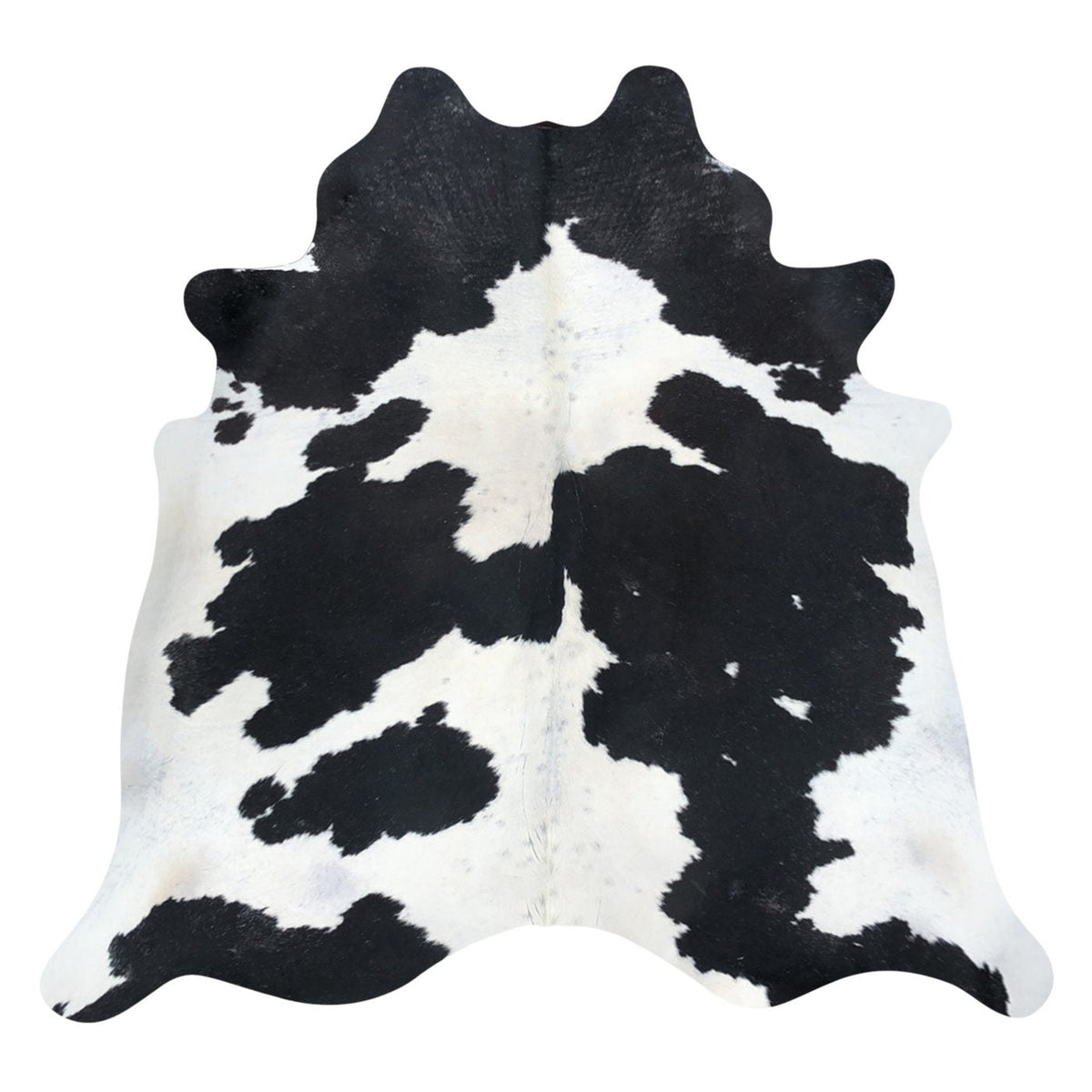 Natural Brazilian Cowhide Rug -  Espresso & Ivory