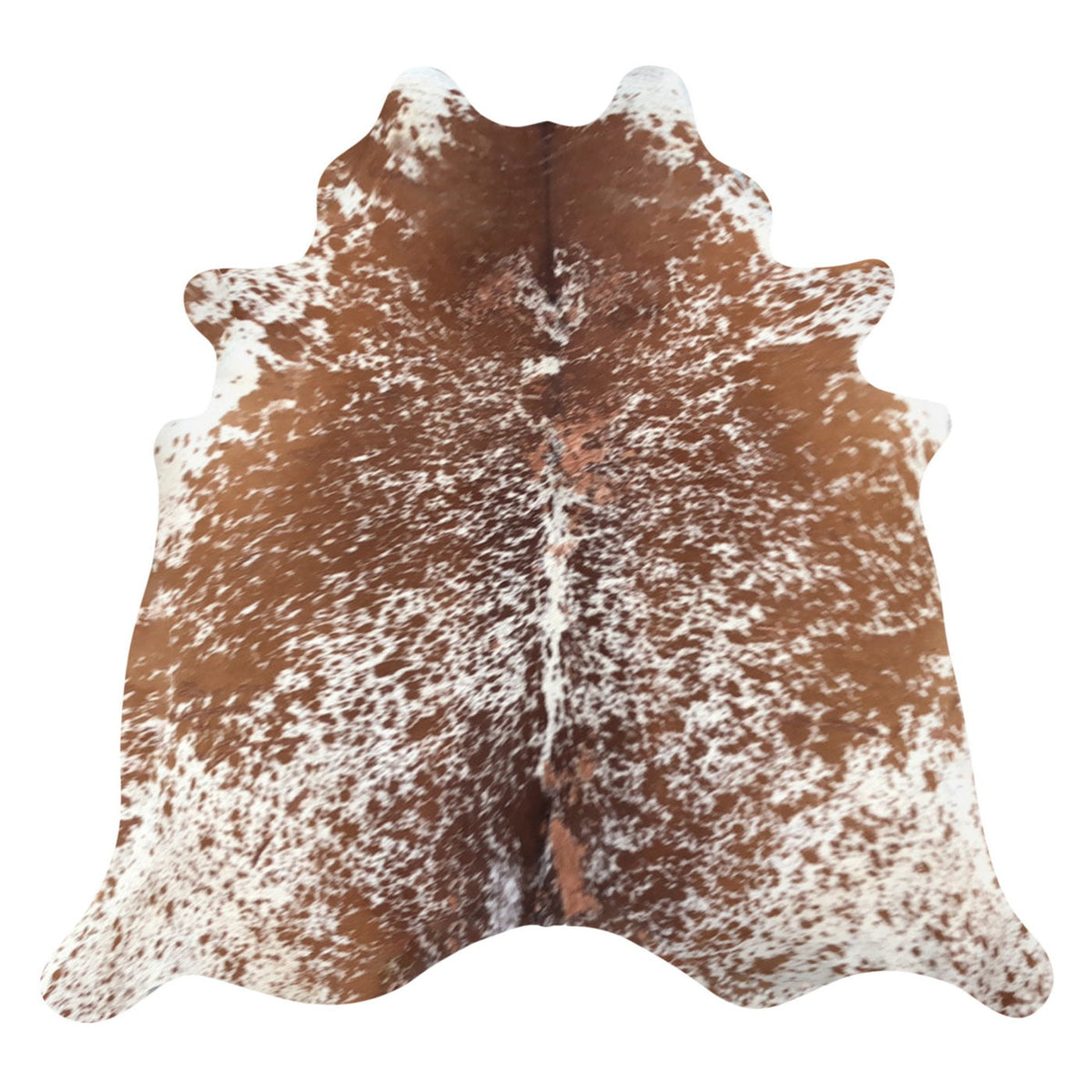 Natural Brazilian Cowhide Rug -  Mocha & Ivory