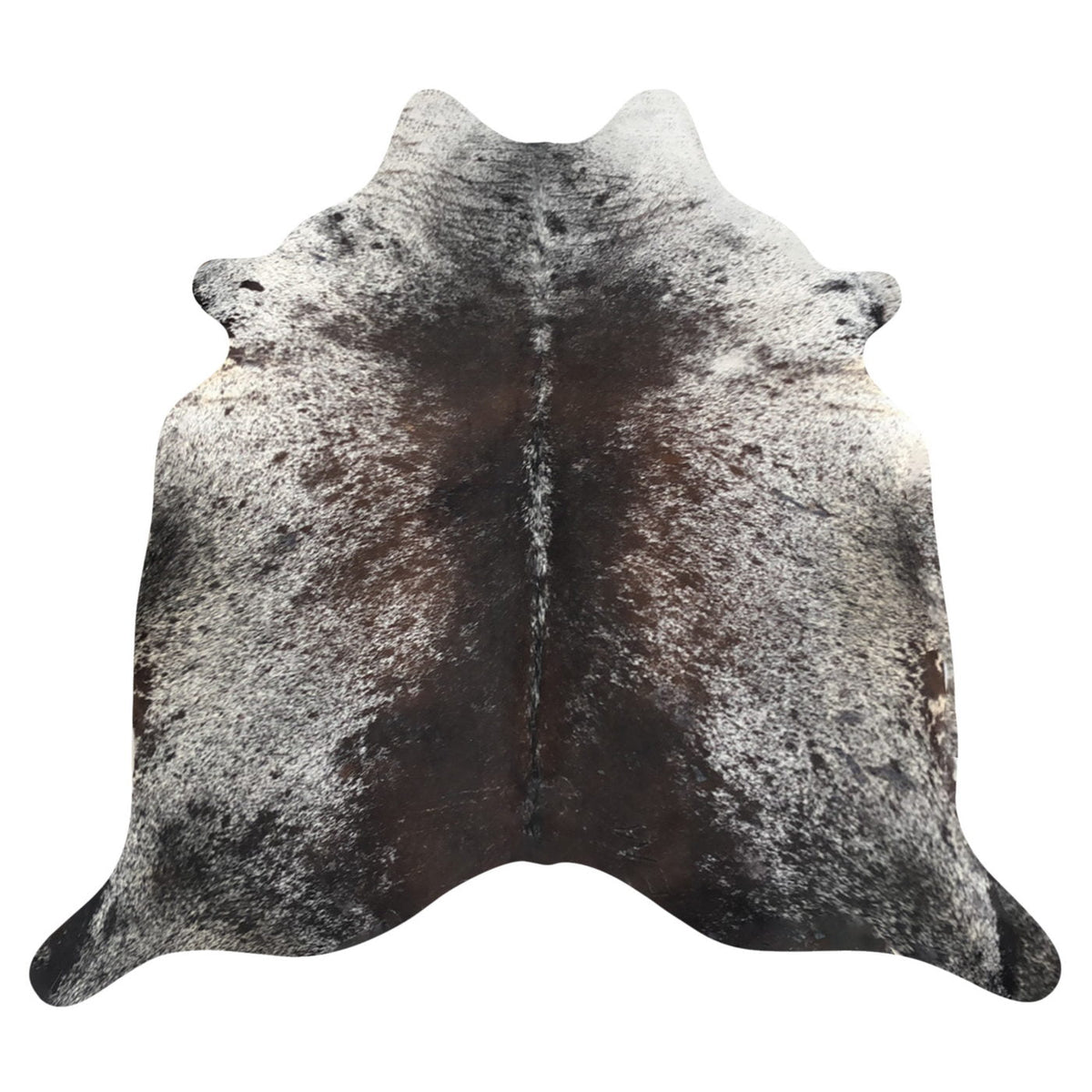 Natural Brazilian Cowhide Rug -  Chocolate, Espresso & Ivory