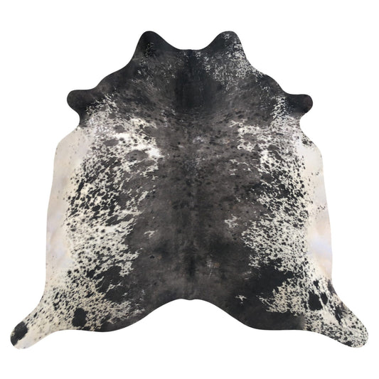 Natural Brazilian Cowhide Rug -  Espresso & Ivory