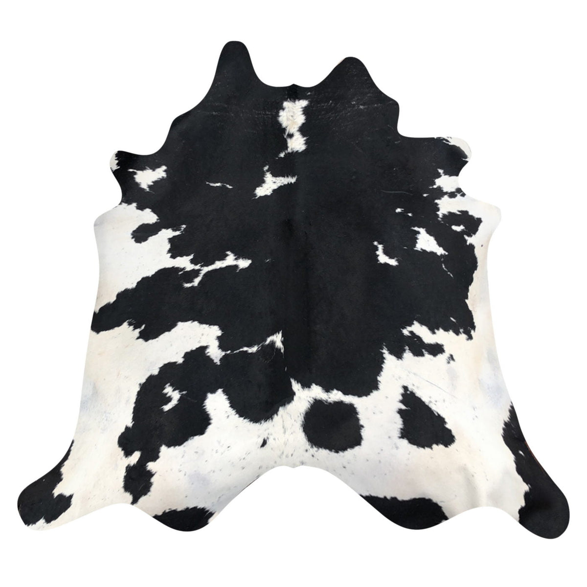 Natural Brazilian Cowhide Rug -  Espresso & Ivory