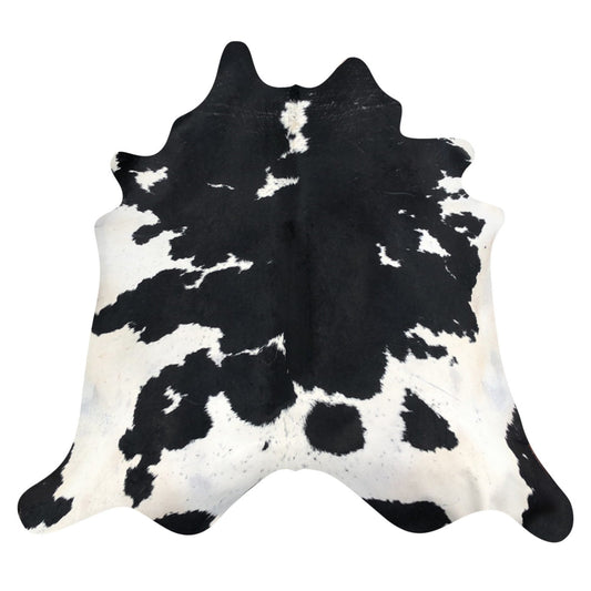 Natural Brazilian Cowhide Rug -  Espresso & Ivory