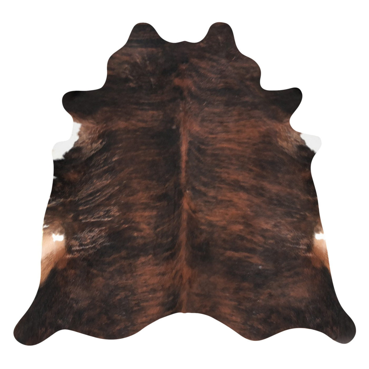 Natural Brazilian Cowhide Rug -  Mocha, Espresso & Ivory