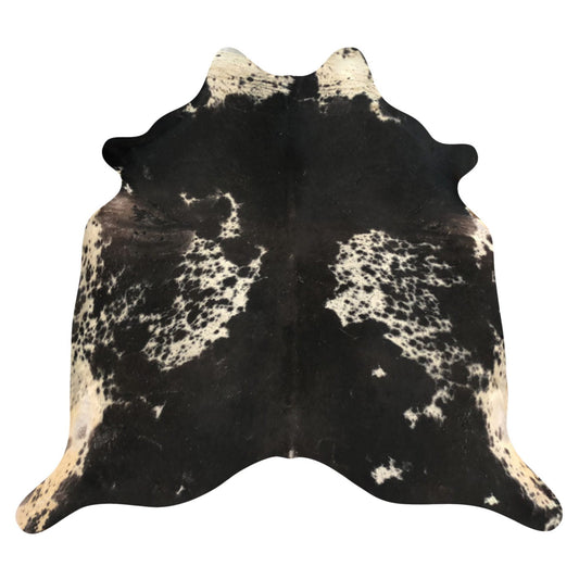 Natural Brazilian Cowhide Rug -  Espresso & Ivory