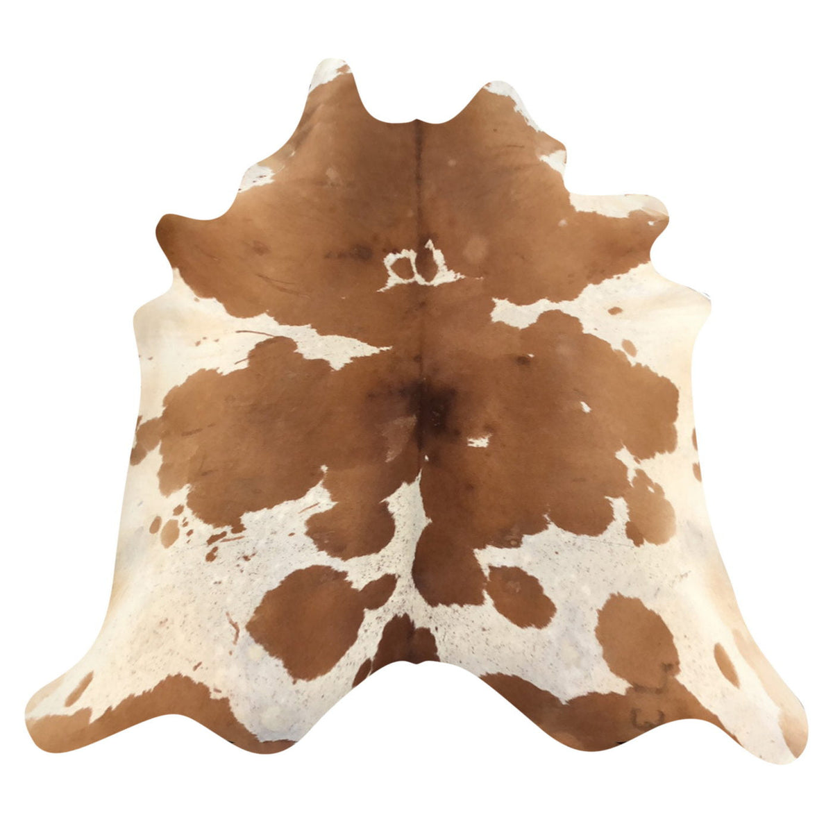Natural Brazilian Cowhide Rug -  Mocha & Ivory