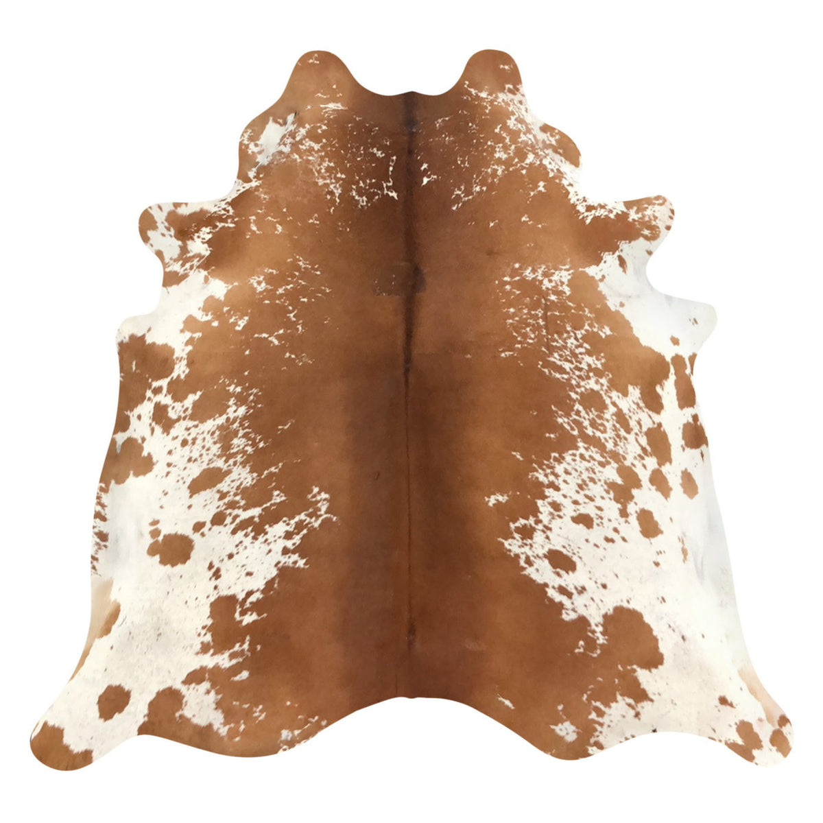 Natural Brazilian Cowhide Rug -  Mocha & Ivory