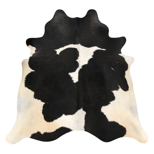 Natural Brazilian Cowhide Rug -  Espresso, Beige & Ivory