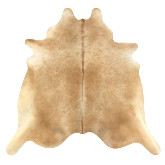 Natural Brazilian Cowhide Rug -  Caramel & Beige