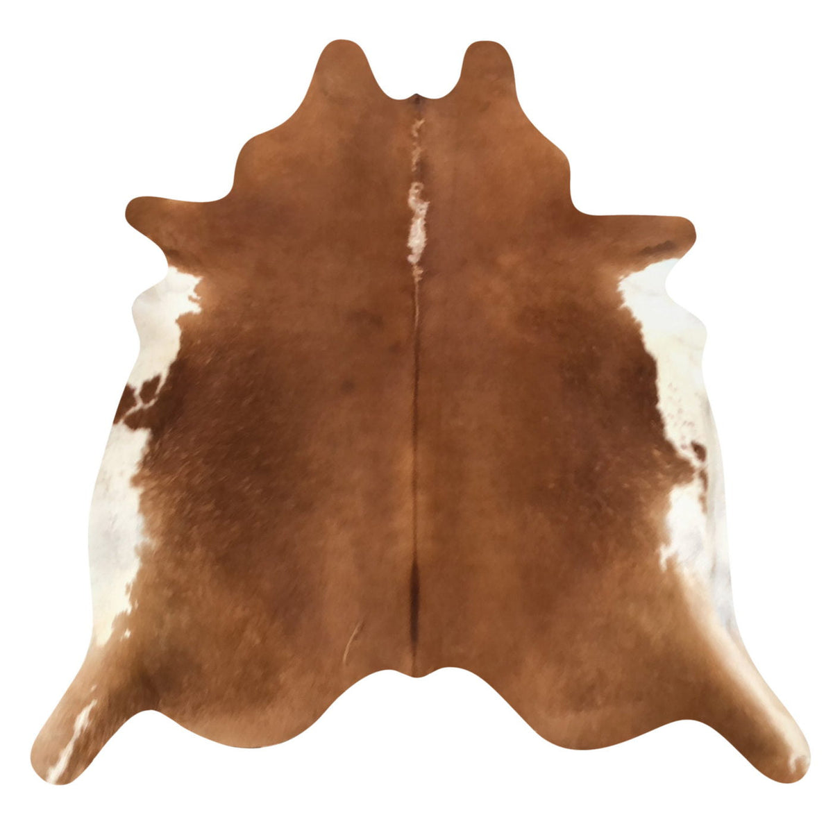Natural Brazilian Cowhide Rug -  Mocha & Ivory
