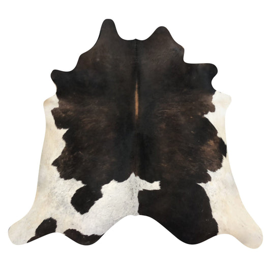 Natural Brazilian Cowhide Rug -  Espresso, Ivory & Caramel