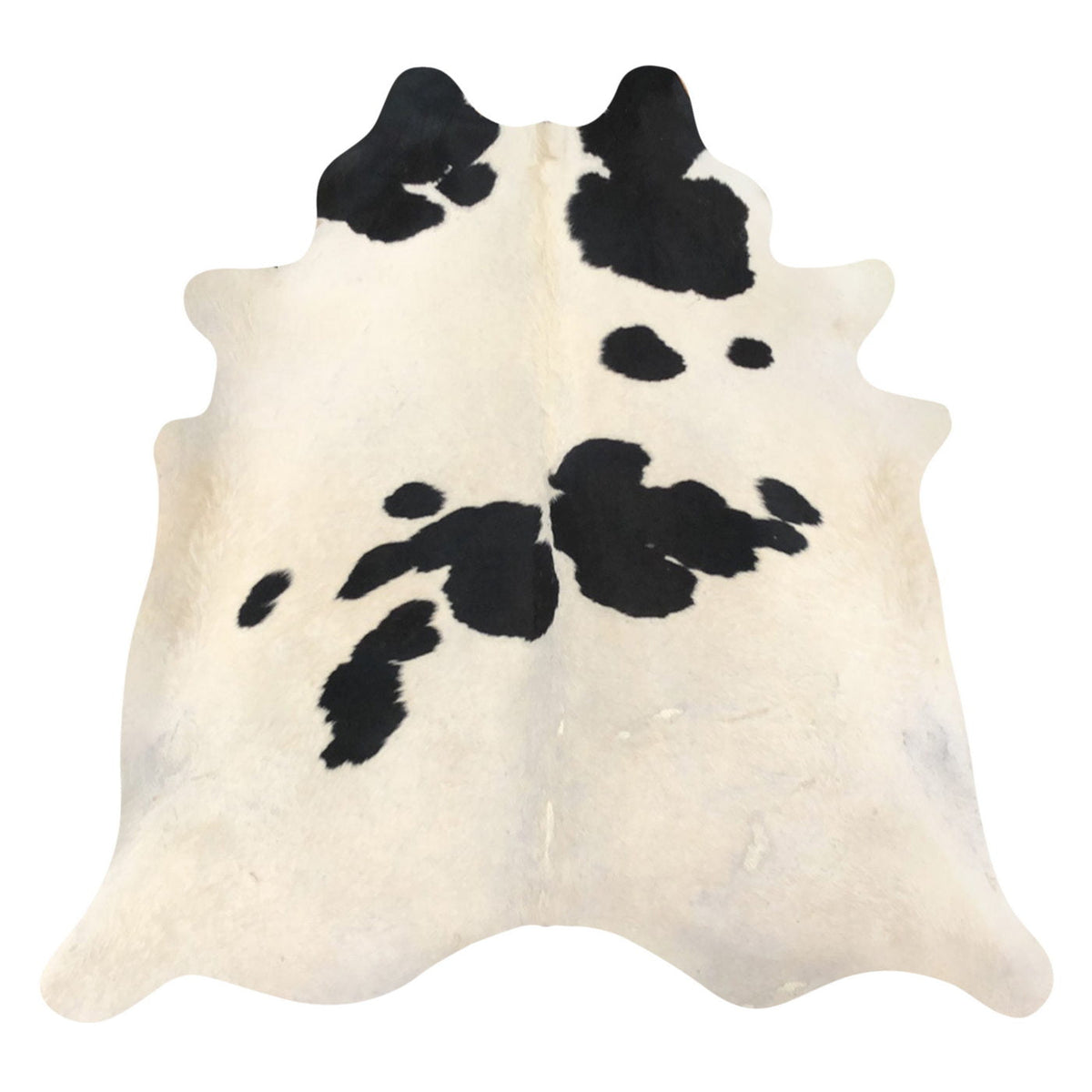 Natural Brazilian Cowhide Rug -  Beige & Espresso
