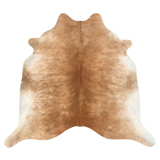 Natural Brazilian Cowhide Rug -  Caramel & Ivory