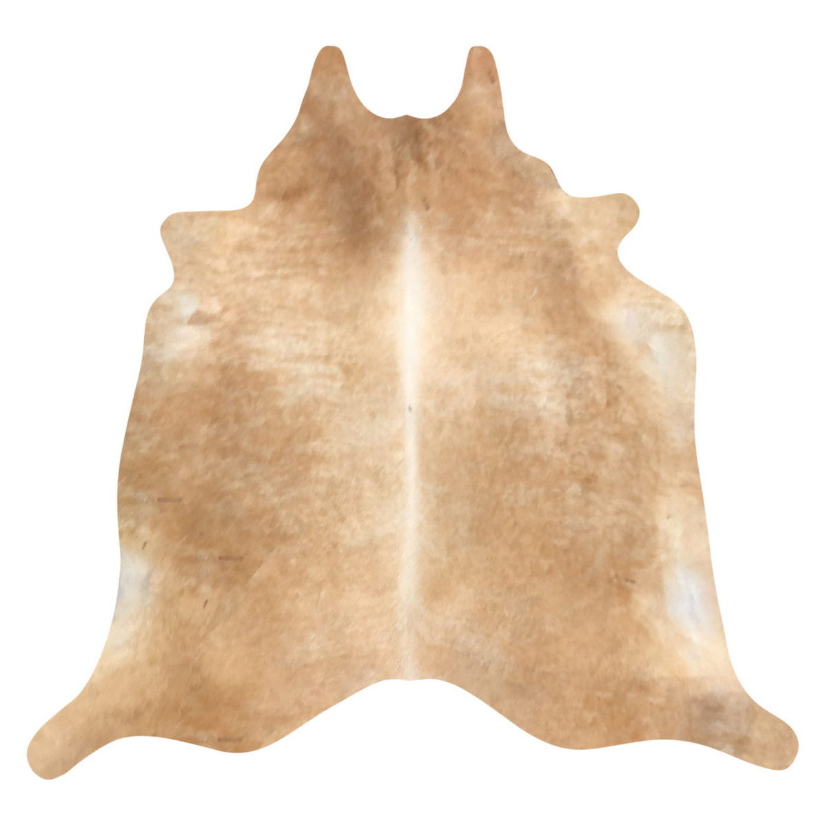 Natural Brazilian Cowhide Rug -  Caramel & Ivory