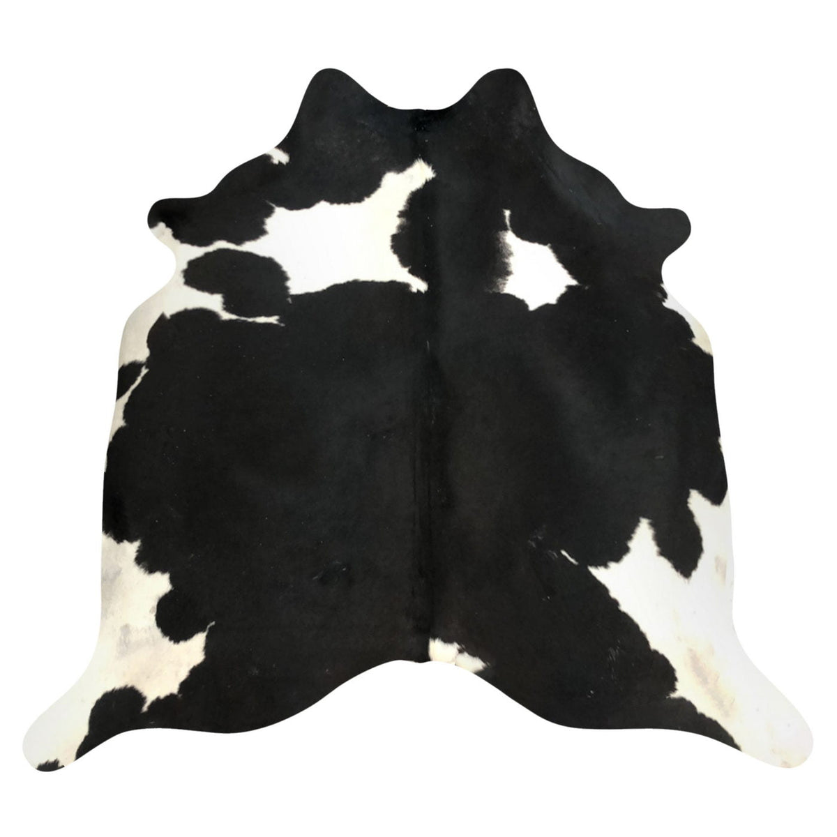 Natural Brazilian Cowhide Rug -  Espresso & Ivory