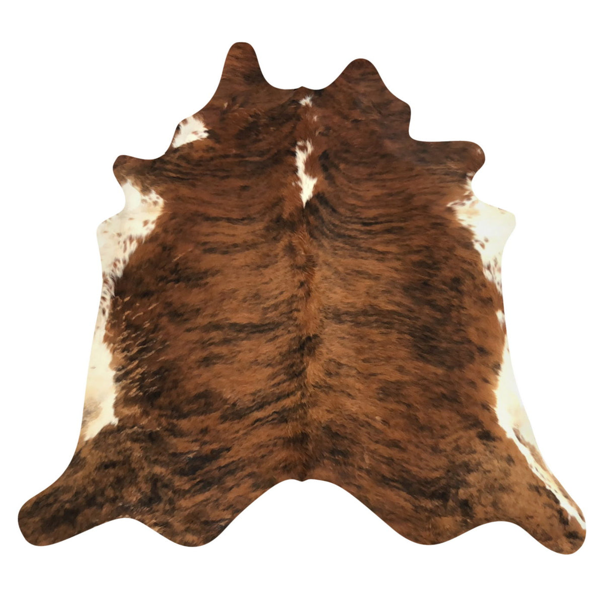 Natural Brazilian Cowhide Rug -  Mocha, Espresso & Ivory
