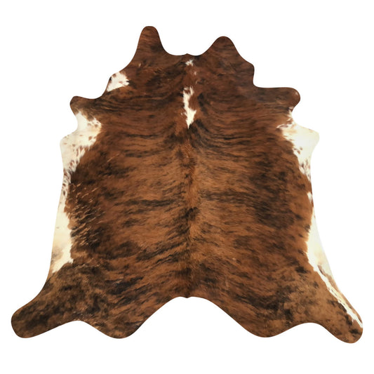 Natural Brazilian Cowhide Rug -  Mocha, Espresso & Ivory