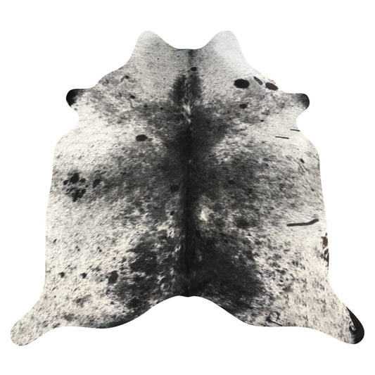 Natural Brazilian Cowhide Rug -  Espresso & Ivory