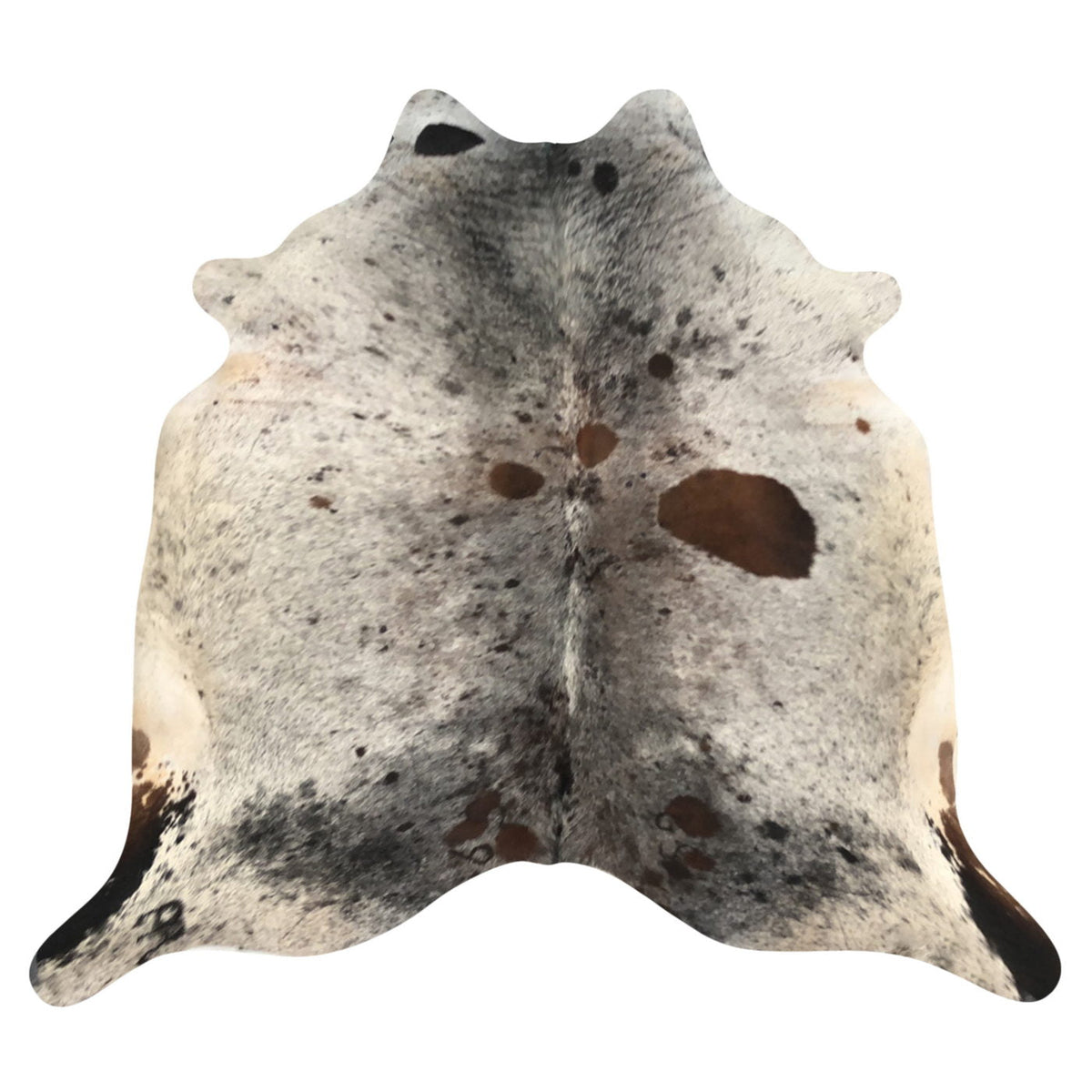Natural Brazilian Cowhide Rug -  Taupe, Espresso & Mocha