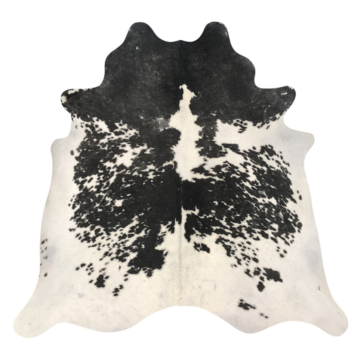 Natural Brazilian Cowhide Rug -  Espresso & Ivory