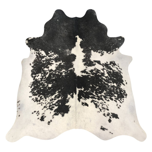 Natural Brazilian Cowhide Rug -  Espresso & Ivory