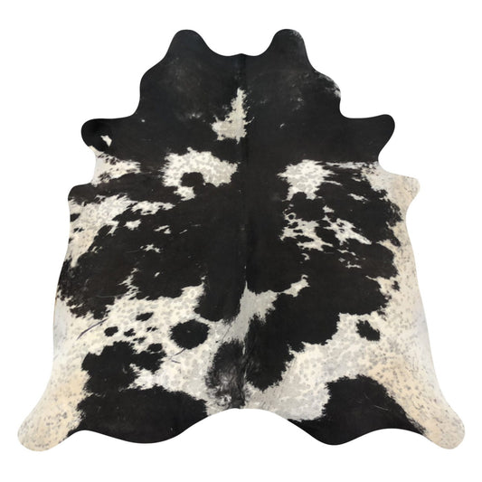 Natural Brazilian Cowhide Rug -  Espresso, Taupe & Ivory