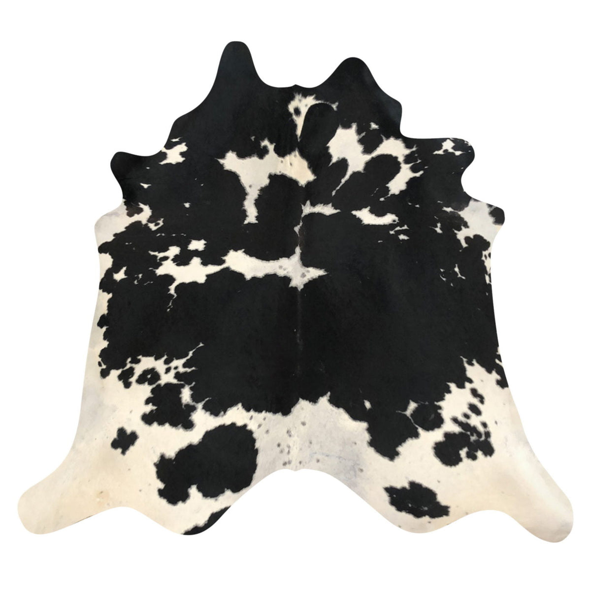 Natural Brazilian Cowhide Rug -  Espresso & Ivory