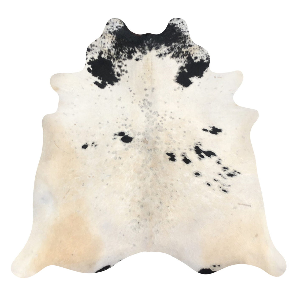 Natural Brazilian Cowhide Rug -  Ivory, Espresso & Taupe