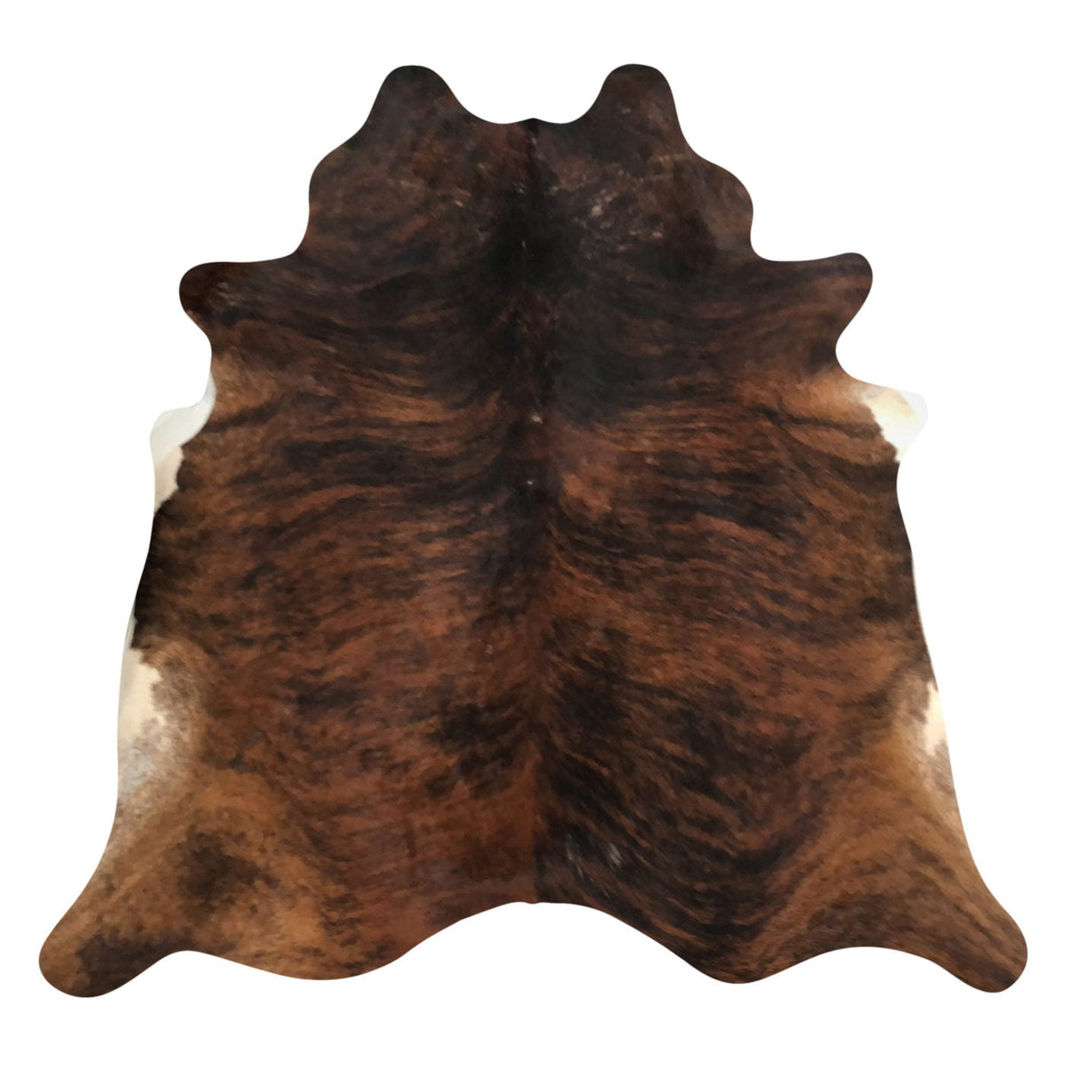 Natural Brazilian Cowhide Rug -  Mocha, Espresso & Ivory