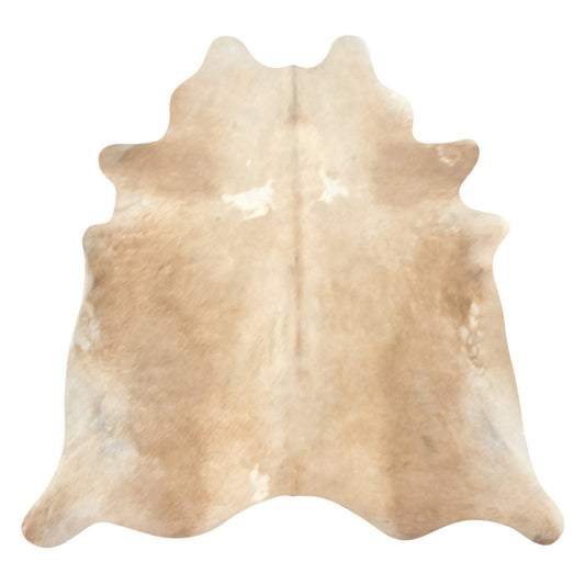 Natural Brazilian Cowhide Rug -  Caramel & Ivory