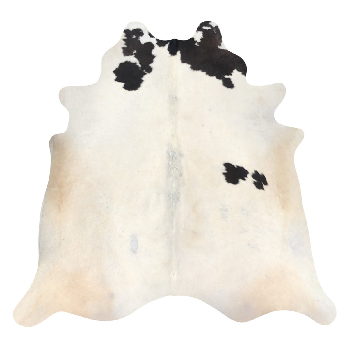 Natural Brazilian Cowhide Rug -  Ivory, Espresso & Beige