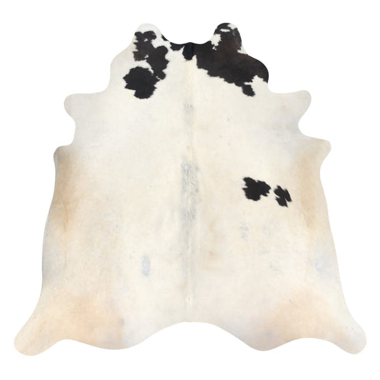 Natural Brazilian Cowhide Rug -  Ivory, Espresso & Beige