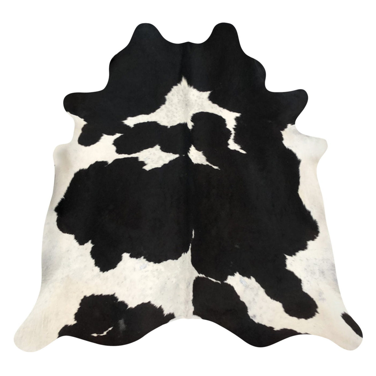 Natural Brazilian Cowhide Rug -  Espresso & Ivory