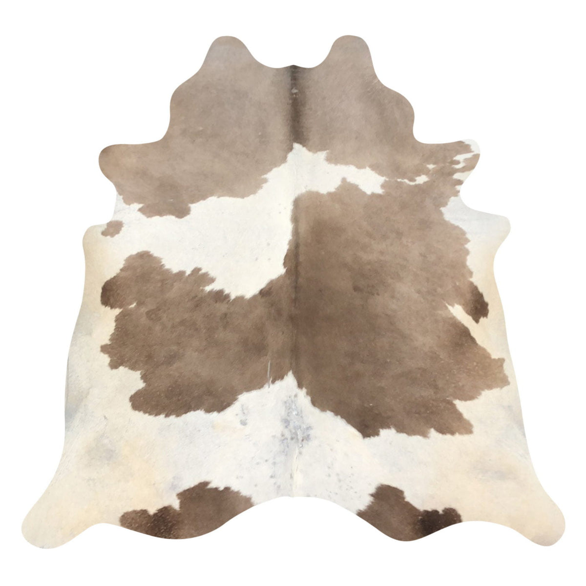 Natural Brazilian Cowhide Rug -  Caramel & Ivory