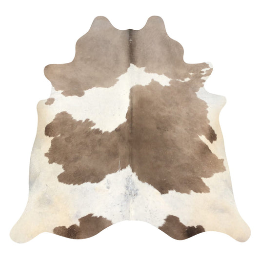 Natural Brazilian Cowhide Rug -  Caramel & Ivory
