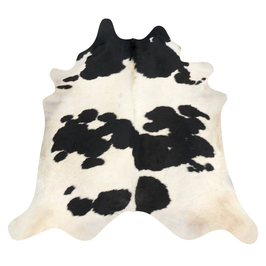 Natural Brazilian Cowhide Rug -  Espresso & Ivory