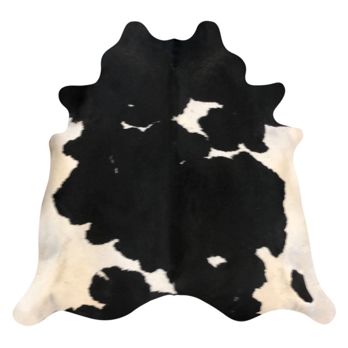 Natural Brazilian Cowhide Rug -  Espresso & Ivory
