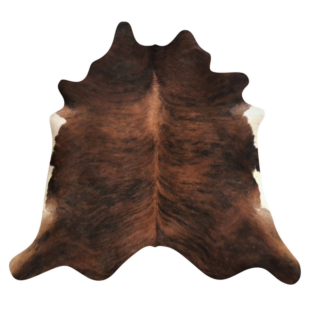 Natural Brazilian Cowhide Rug -  Mocha, Espresso & Ivory