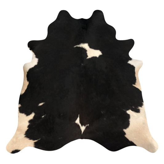Natural Brazilian Cowhide Rug -  Espresso & Ivory