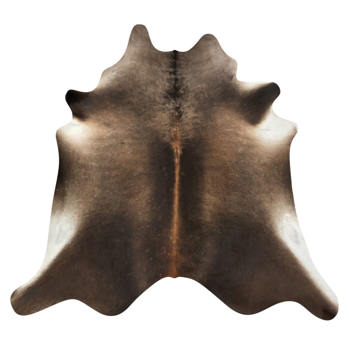 Natural Brazilian Cowhide Rug -  Chocolate, Ivory & Mocha