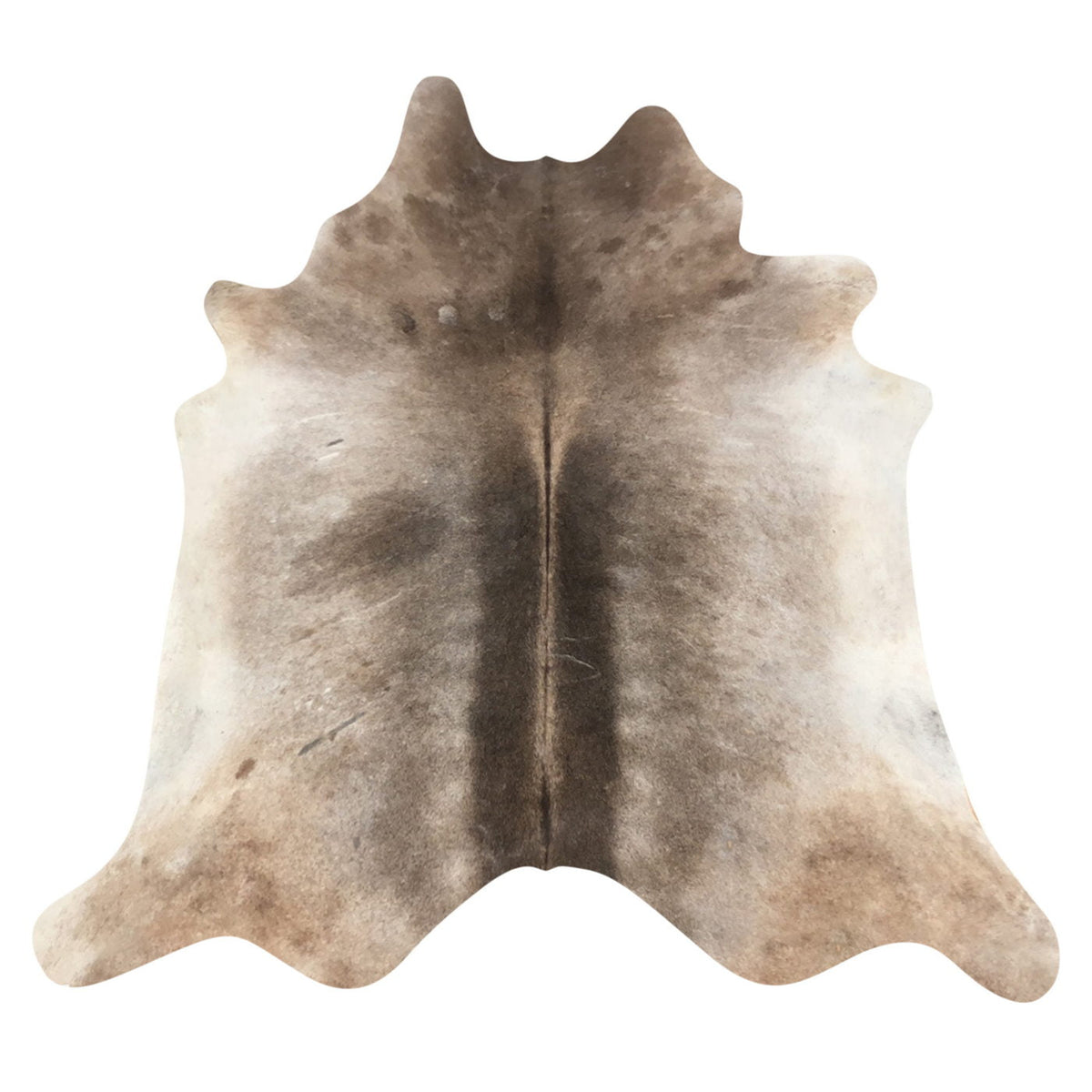 Natural Brazilian Cowhide Rug -  Chocolate, Ivory & Caramel
