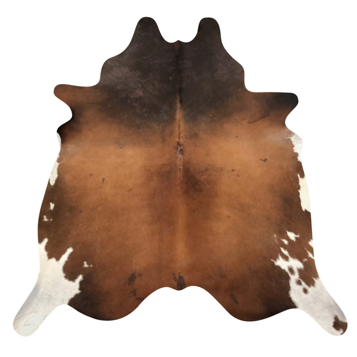 Natural Brazilian Cowhide Rug -  Mocha, Espresso & Ivory