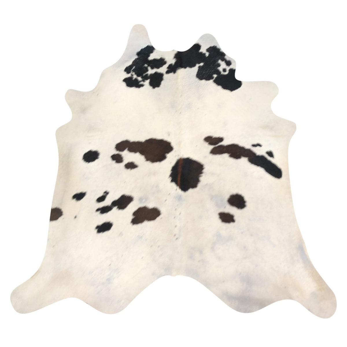 Natural Brazilian Cowhide Rug -  Ivory, Espresso & Mocha