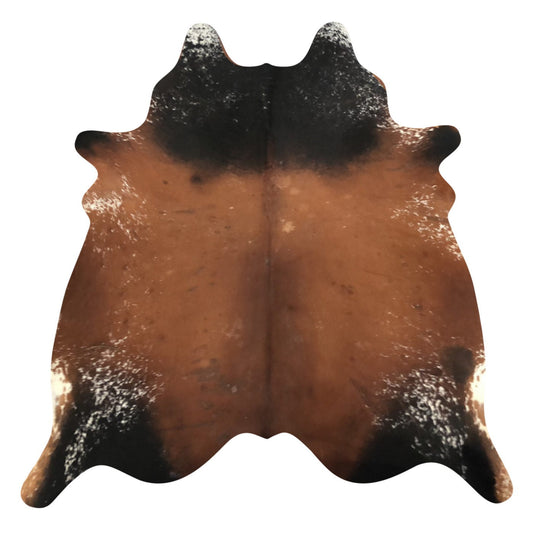 Natural Brazilian Cowhide Rug -  Mocha, Espresso & Ivory
