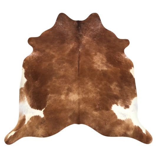 Natural Brazilian Cowhide Rug -  Mocha & Ivory