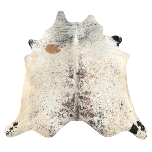Natural Brazilian Cowhide Rug -  Ivory, Espresso & Caramel